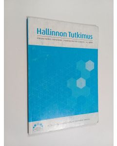käytetty kirja Hallinnon tutkimus 1/2019