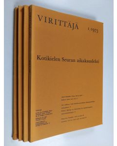 käytetty kirja Virittäjä vuosikerta 1973 (nrot 1-4)