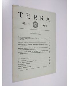 käytetty kirja Terra 81: 2/1969 : Paikanniminumero