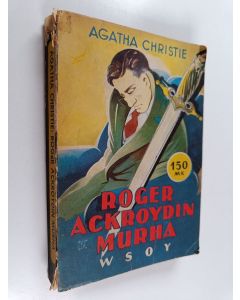 Kirjailijan Agatha Christie käytetty kirja Roger Ackroydin murha