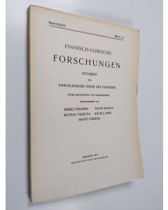 käytetty kirja Finnisch-ugrische Forschungen : Zeitschrift für finnisch-ugrische Sprach- und Volkskunde, Band 39 Heft 1-2