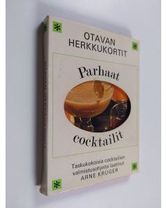 Kirjailijan Arne Krüger käytetty teos Parhaat cocktailit : (Taskukokoisia cocktailien valmistusohjeita)