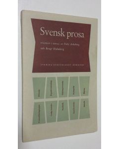 Kirjailijan Fritz Askeberg käytetty kirja Svensk prosa