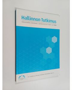 käytetty kirja Hallinnon tutkimus 3/2020