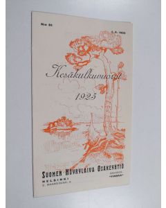uusi teos Kesäkulkuvuorot 1925