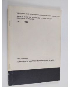 Kirjailijan Tapio Nummenmaa käytetty teos Kokeellinen ajattelu psykologian alalla