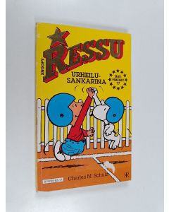 Kirjailijan Charles M. Schulz käytetty kirja Ressu urheilusankarina