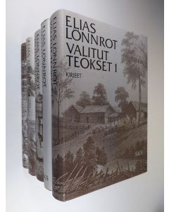 Kirjailijan Elias Lönnrot käytetty kirja Valitut teokset 1-5 : Kirjeet ; Mehiläinen ; Kirjoitelmia ja lausumia ; Ohjeita ja runoelmia ; Muinaisrunoutta
