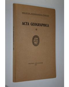 käytetty kirja Acta geographica 12 (lukematon)