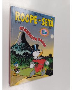 Kirjailijan Walt Disney käytetty kirja Roope-setä 4/97