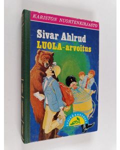 Kirjailijan Sivar Ahlrud käytetty kirja Luola-arvoitus (painovirhekappale)