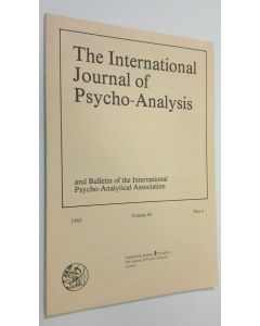 käytetty kirja The International Journal of Psycho-Analysis - vol. 66, part 4/1985
