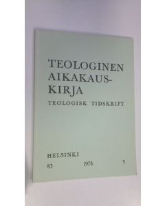 käytetty kirja Teologinen aikakauskirja 5/1978