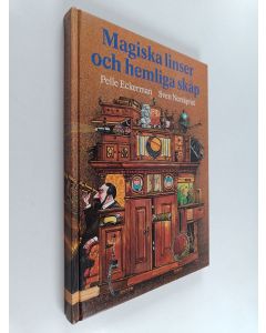 Kirjailijan Pelle Eckerman käytetty kirja Magiska linser och hemliga skåp