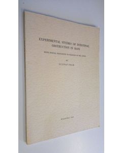 Kirjailijan Gustaf Fock käytetty kirja Experimental studies of intestinal obstruction in rats with special reference to changes of the liver