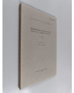 käytetty kirja Memoranda Societatis pro fauna et flora Fennica 46