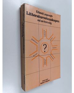 Kirjailijan Erland Lagerroth käytetty kirja Litteraturvetenskapen vid en korsväg : traditionell forskning, marxism, strukturalism, hermeneutik, humanism, finalism