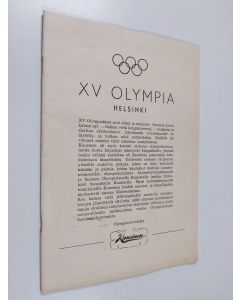 käytetty teos XV Olympia Helsinki 1952 : olympiatervehdys