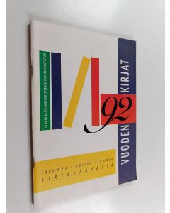 käytetty teos Vuoden kirjat 1992