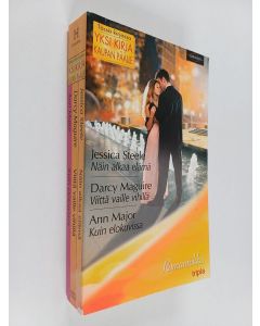 Kirjailijan Jessica Steele & Ann Major ym. käytetty kirja Näin alkaa elämä ; Viittä vaille vihillä ; Kuin elokuvissa