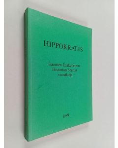 käytetty kirja Hippokrates : suomen lääketieteen historian seuran vuosikirja 1989