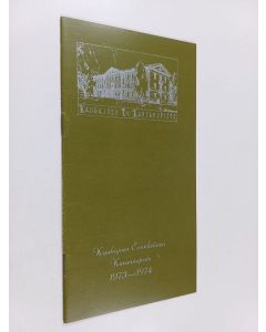 käytetty teos Kauhajoen Evankelinen kansanopisto 1973-1974
