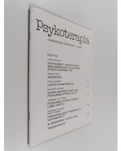 käytetty teos Psykoterapia 3/1987 : Therapeia-säätiön jäsenlehti