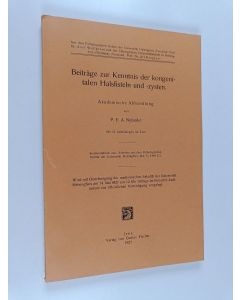Kirjailijan P. E. A. Nylander käytetty kirja Beiträge zur kenntnis der kongenitalen halsfisteln und -zysten