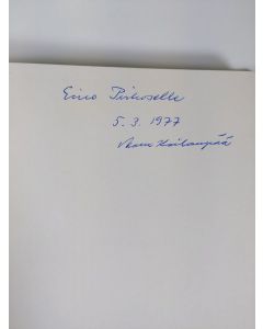 Kirjailijan Aarre Kailanpää käytetty kirja Pälkäneen koululaitoksen historia (signeerattu)