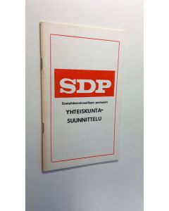 käytetty kirja SPD - sosialidemokraattisen puolueen yhteiskuntasuunnittelu