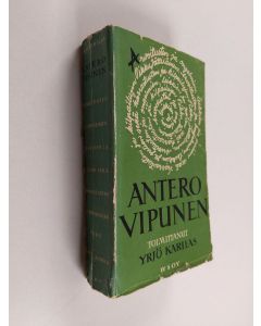 Kirjailijan Yrjö Karilas käytetty kirja Antero Vipunen - arvoitusten ja ongelmien, leikkien ja pelien sekä eri harrastelualojen pikku jättiläinen