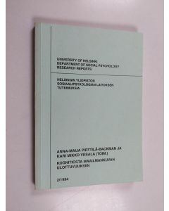 Kirjailijan Anna-Maija ym. Pirttilä-Backman käytetty kirja Kognitiosta maailmankuvan ulottuvuuksiin