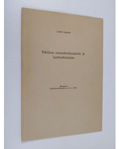 Kirjailijan Curt Olsson käytetty kirja Edelleen osamaksukaupasta ja luottoehtolaista