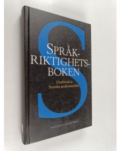 Kirjailijan Ingmar Rudman käytetty kirja Språkriktighetsboken