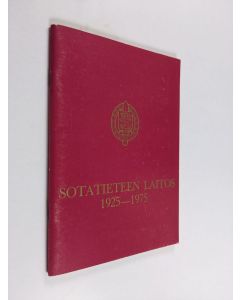 Kirjailijan Vilho Tervasmäki käytetty teos Sotatieteen laitos 1925-1975