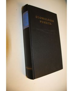 Kirjailijan Tauno Karilas käytetty kirja Suomalaisia puheita