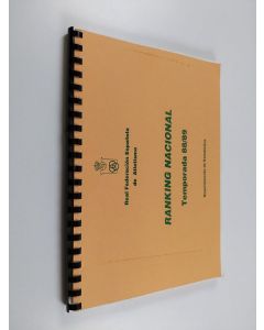 käytetty teos Real Federacion Espanola de Atletismo - Ranking Nacional : Temporada 88/89