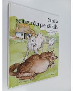 Kirjailijan Jacob Grimm käytetty kirja Susi ja seitsemän pientä kiliä
