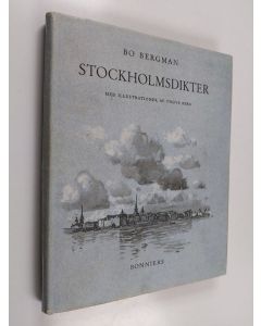 Kirjailijan Bo Bergman käytetty kirja Stockholmsdikter med illustrationer av Yngve Berg