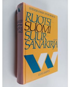 Kirjailijan Lea Lampen käytetty kirja Ruotsi-suomi-suursanakirja = Svensk-finsk storordbok