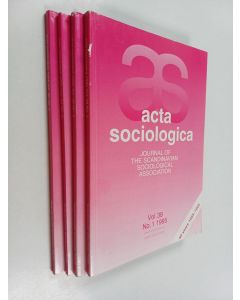 käytetty kirja Acta Sosiologica - vol. 38 No. 1-4/1995 : journal of the Scandinavian Sociological Association