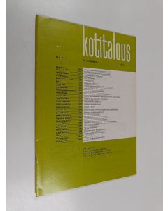 käytetty teos Kotitalous 11/1977