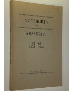 käytetty kirja Suomen kirkkohistoriallisen seuran vuosikirja 1972-1973