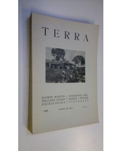 käytetty kirja Terra 1936 n:o 1-4 : Suomen maantieteellisen seuran aikakauskirja