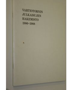 käytetty teos Vartiotornin julkaisujen hakemisto 1986-1988