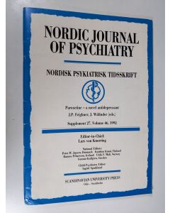 käytetty teos Nordic journal of psychiatry - supplement 27, vol. 46, 1992