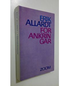 Kirjailijan Erik Allardt käytetty kirja Förankringar