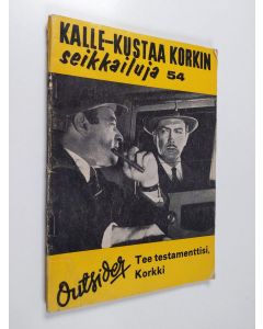 Kirjailijan Outsider käytetty kirja Tee testamenttisi, Korkki