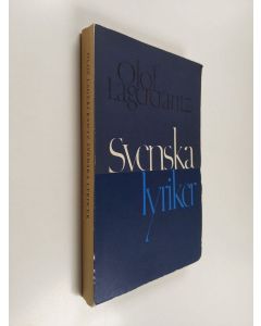 Kirjailijan Olof Lagercrantz käytetty kirja Svenska lyriker