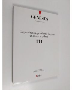 käytetty kirja La production quotidienne du genre en milieu populaire